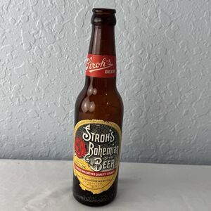 Stroh’s Bohemian Style Beer Vintage Empty Bottle 12 Oz Detroit 26 Michigan